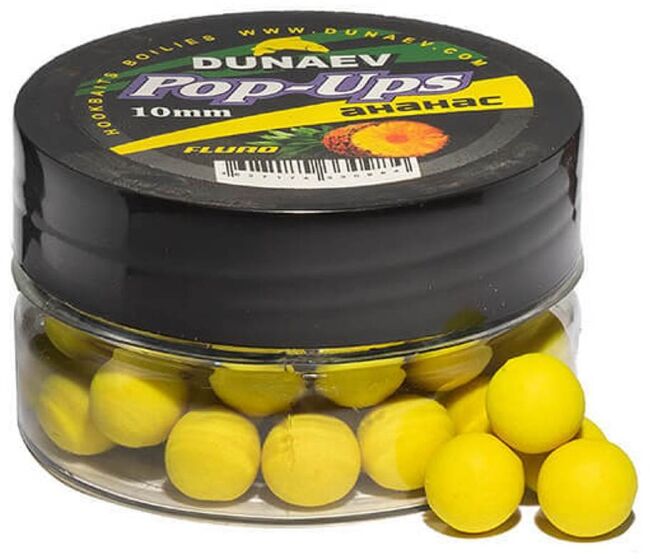 Бойлы DUNAEV POP-UP 10мм Ананас Бойлы DUNAEV POP-UP 10мм Ананас