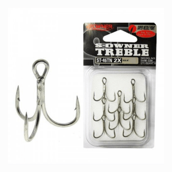 Крючок тройной OWNER 5646TN-10 ST-46TN олово 8шт/уп Крючок тройной OWNER 5646TN-10 ST-46TN олово 8шт/уп
