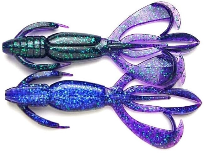 Силиконовая приманка KEITECH Crazy Flapper 2.8" #408 Electric June Bug 7.0см 8шт/уп