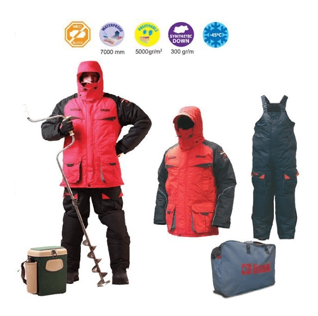 Костюм зимний ALASKAN New Polar красный/черный 2XL