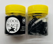 Силиконовая приманка COOL PLACE Maggot Stretch 1.6" Сыр #12 Белый/Черный 10шт/уп