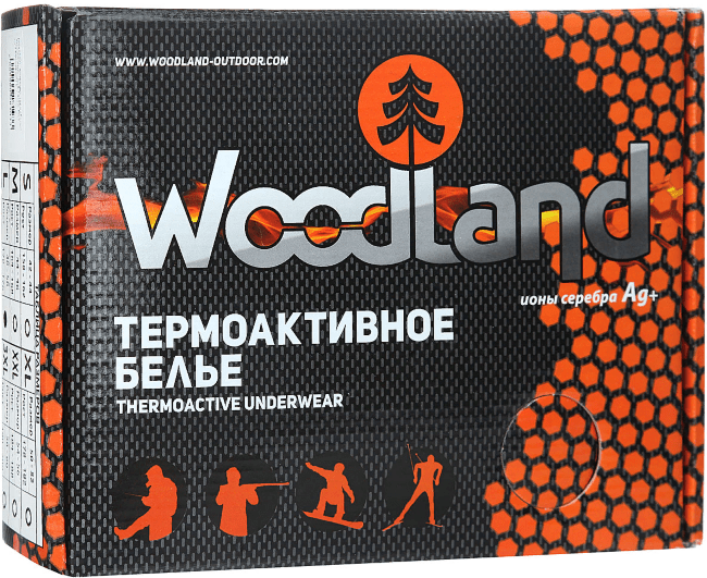 Термобелье фуфайка WOODLAND "Extreme Softcool Extreme" черн р.46
