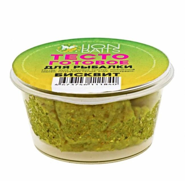 Тесто готовое для рыбалки LION BAITS бисквит Тесто готовое для рыбалки LION BAITS бисквит