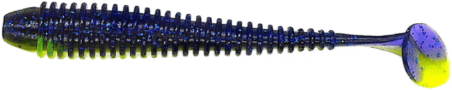 Виброхвост GROWS CULTURE Swing Impact 4.0" PAL#14 Chartreuse/ Blue FLK 9.9см 4.7гр 6шт/уп Виброхвост GROWS CULTURE Swing Impact 4.0" PAL#14 Chartreuse/ Blue FLK 9.9см 4.7гр 6шт/уп
