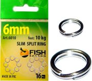 Кольцо заводное FISH SEASON Slim Split Ring ф6мм 10кг 16шт/уп 6010-06F Кольцо заводное FISH SEASON Slim Split Ring ф6мм 10кг 16шт/уп 6010-06F