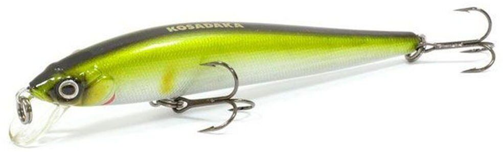 Воблер KOSADAKA Зеленый китаец / The Legend XS 118F 118мм 19.0гр 0.3-1.2м цв:AY ZLNxS118F-AY