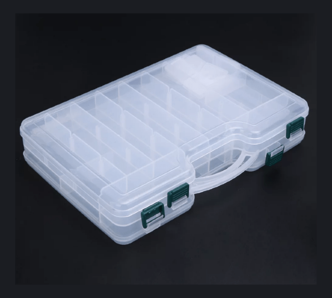 Кейс HS-307 прозрачный двухсторнний 300*200*60мм