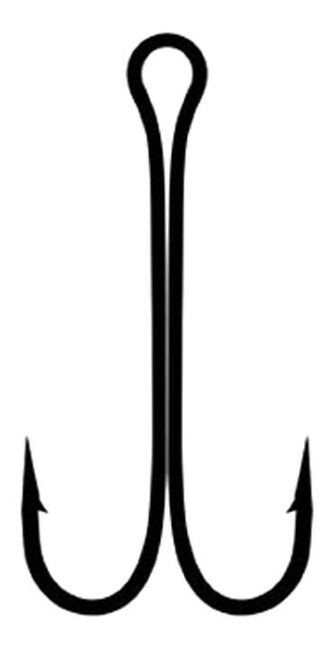 Крючок двойной FISH SEASON №3/0 длинное цевье черный 5шт/уп 11040-013F