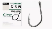 Крючок OWNER 53265-14 C-5 Iseama with Eye колечко черн.хром кованый 16шт/уп Крючок OWNER 53265-14 C-5 Iseama with Eye колечко черн.хром кованый 16шт/уп