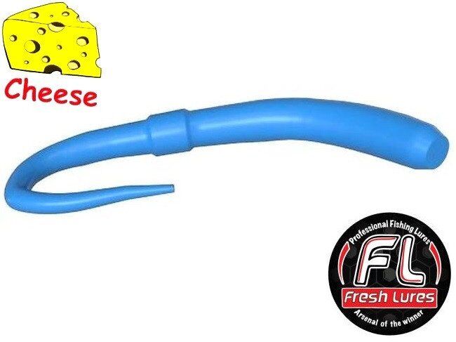 Силиконовая приманка FRESH LURES FlipWorm 3.1”/77мм Сыр #107 10шт/уп