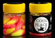 Силиконовая приманка COOL PLACE Maggot Stretch 1.6" Сыр #13 Желтый/Розовый 10шт/уп