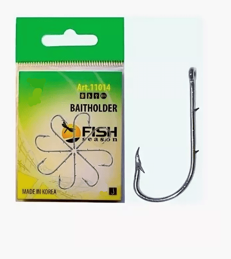 Крючок FISH BAITHOLDER 11014 SODE №4 колечко черн.хром кован 10шт/уп
