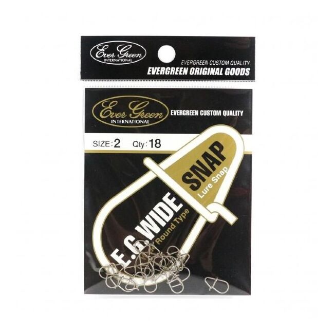 Застежка EverGreen Wide Snap №2 9.1кг 18шт/уп