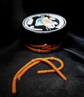 Силиконовая приманка FORTUNE FISH Доширак #6 (оранж, блёстка) 8шт/уп