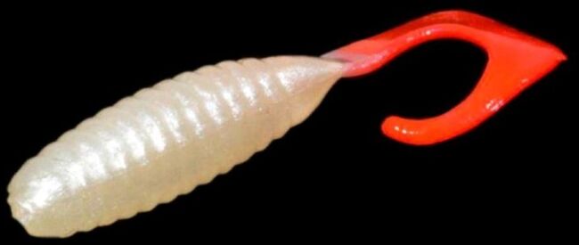 Твистер ALLVEGA Flutter Tail Grub 3.5см 0.6гр 15шт/уп #007RT solid pearl RT