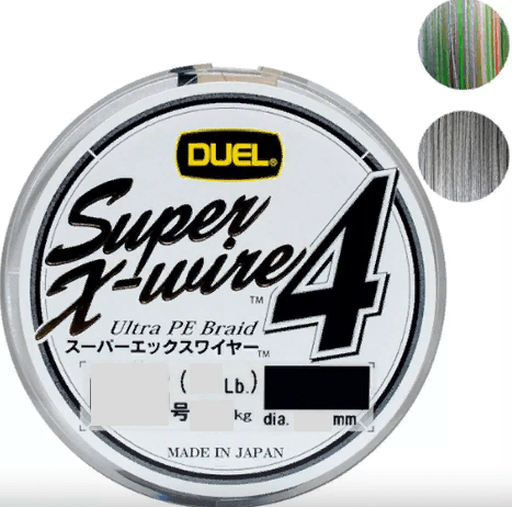 Плетёный шнур DUEL PE Super X-Wire 4 150м #1.0/0.17мм 8.0кг Silver H3581-S