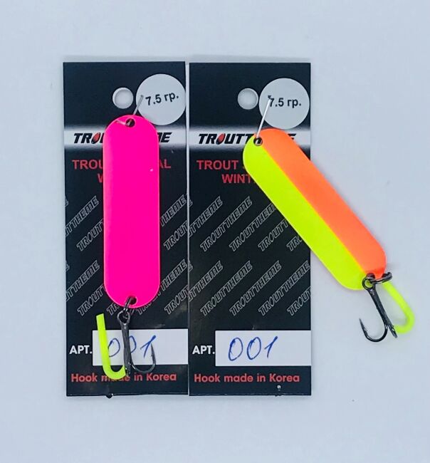 Блесна колеблющаяся TROUTTHEME Trout Special Winter 7.5гр 55мм #001