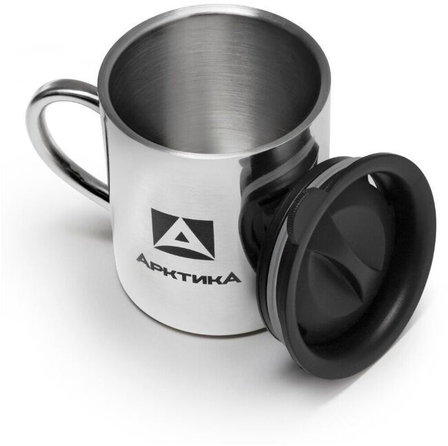 Набор термос АРКТИКА 101-1000 с узким горлом 1.0л+2 кружки невакуумные 300мл