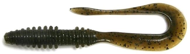 Твистер KEITECH Mad Wag Mini 2.5" #101 Green Pumpkin PP 6.3см 0.6гр 12шт/уп