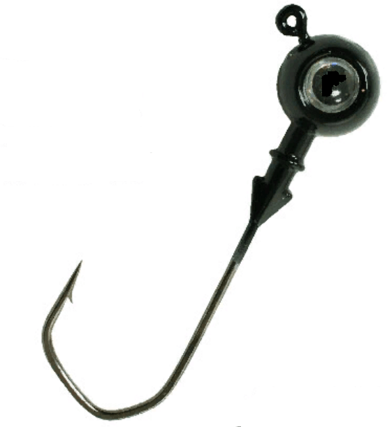 Джиг-головка крашеная ПТФ МОРМЫШ Шар 40гр кр-к: VD-079 №5/0 цв:04-черный 3шт/уп