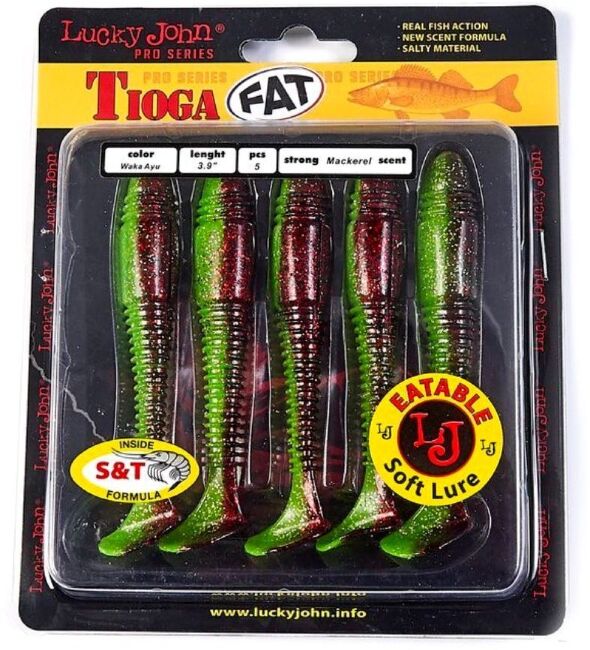 Виброхвост LUCKY JOHN Pro Series Tioga FAT 3.9" 100мм #T44 5шт/уп 140146-T44