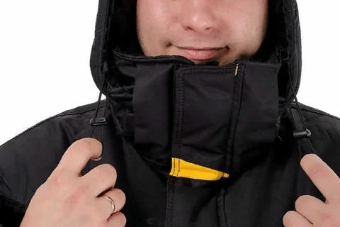 Костюм зимний GRAYLING "Селигер" черн/желт 48-50 рост:170-176