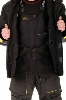 Костюм зимний GRAYLING "Селигер" черн/желт 48-50 рост:170-176