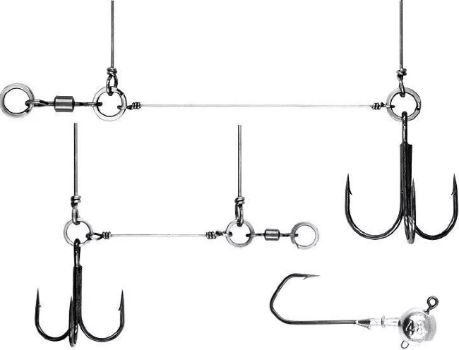 Оснастка стингер для джиг-головки VIDO CRAFT Stinger Eye Jig размер:XL Оснастка стингер для джиг-головки VIDO CRAFT Stinger Eye Jig размер:XL