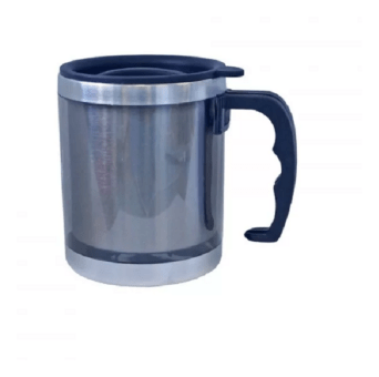 Термокружка пластик с крышкой поильником 380мл цвет серый (076-В) 700728 Термокружка пластик с крышкой поильником 380мл цвет серый (076-В) 700728