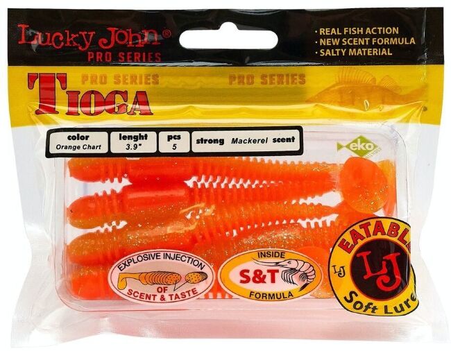 Виброхвост LUCKY JOHN Pro Series Tioga 3.9" 100мм #T26 5шт/уп 140104-T26 Виброхвост LUCKY JOHN Pro Series Tioga 3.9" 100мм #T26 5шт/уп 140104-T26