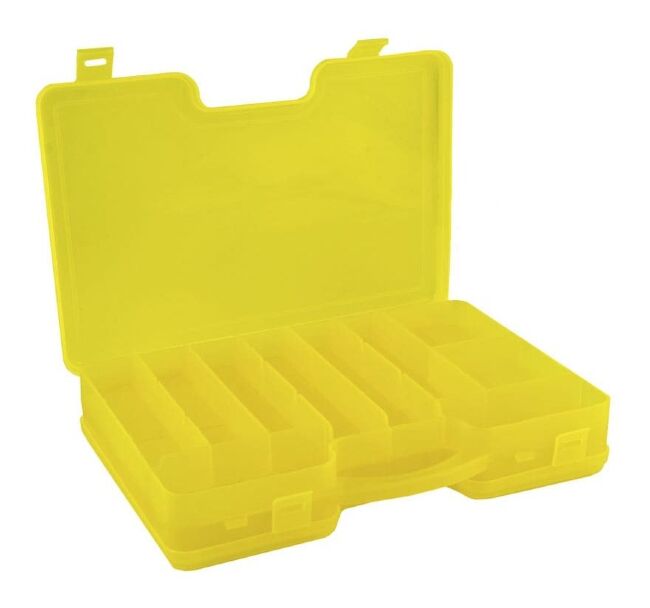 Кейс ТРИ КИТА КД-1 желтый двухсторонний с ручкой 290*210*60мм Кейс ТРИ КИТА КД-1 желтый двухсторонний с ручкой 290*210*60мм