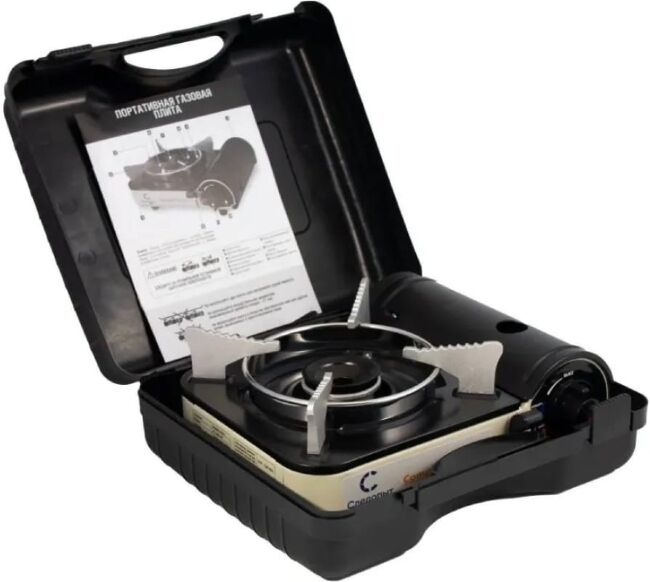 Плита наст газовая "СЛЕДОПЫТ-Compact"защита от изб. давления PF-GST-N11