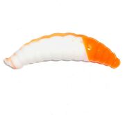 Силиконовая приманка COOL PLACE Maggot 1.6" Сыр #white/orange 10шт/уп Силиконовая приманка COOL PLACE Maggot 1.6" Сыр #white/orange 10шт/уп