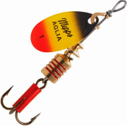 Блесна вращающаяся MEPPS Aglia Furia (черн/желт/красн) №1 3.5г