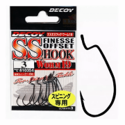 Крючок офсетный DECOY Worm19 S.S. Hook #3 9шт/уп Крючок офсетный DECOY Worm19 S.S. Hook #3 9шт/уп