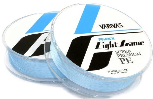 Плетёный шнур Varivas Avani Light Game Super Premium PE 100м #0.3/0.09мм 6.5lb/3.18кг Blue