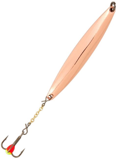 Блесна вертикальная зимняя Lucky John NAIL BLADE с цепочкой и тройником 45мм C блистер