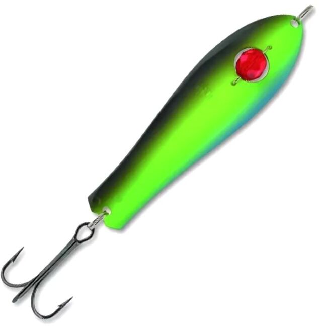 Блесна колеблющаяся KUUSAMO Professor 3, 75/9 (бусинка) Gre/Fye/Blu-S