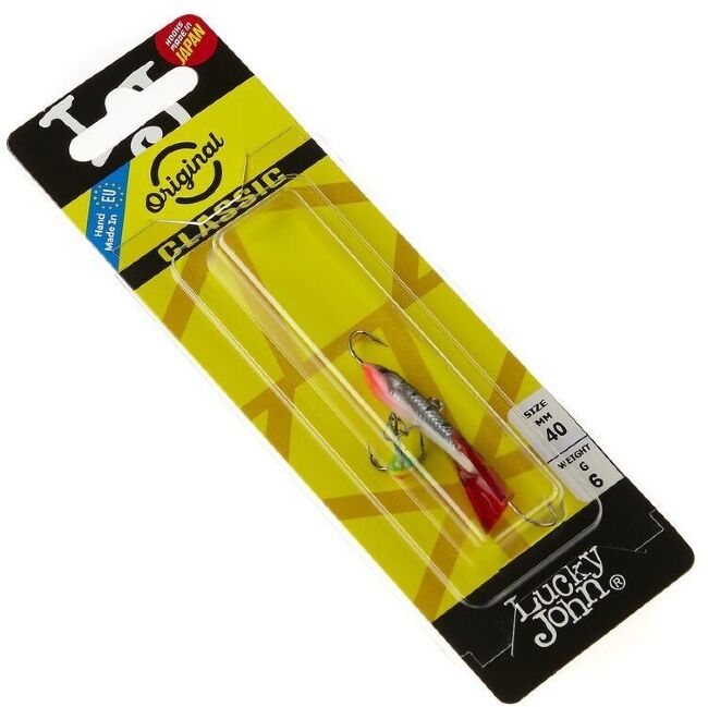 Балансир Lucky John CLASSIC 4 с тройником 40мм/12HRT блистер 81401-12HRT