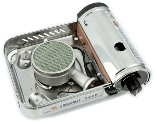 Плита наст газовая "СЛЕДОПЫТ-Spark" керам. защита от изб. давления PF-GST-N12 Плита наст газовая "СЛЕДОПЫТ-Spark" керам. защита от изб. давления PF-GST-N12