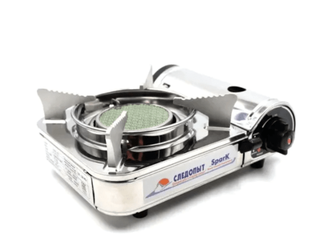 Плита наст газовая "СЛЕДОПЫТ-Spark" керам. защита от изб. давления PF-GST-N12 Плита наст газовая "СЛЕДОПЫТ-Spark" керам. защита от изб. давления PF-GST-N12