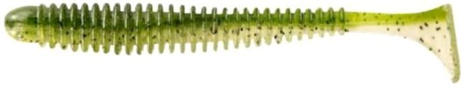 Виброхвост ALLVEGA Skinny Tail 8.75см 5гр 5шт/уп #016 green pumpkin