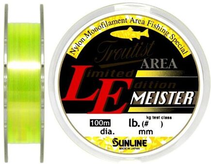 Леска монофил SUNLINE Troutist Area Le Meistar 100м #0.8 4lb Леска монофил SUNLINE Troutist Area Le Meistar 100м #0.8 4lb