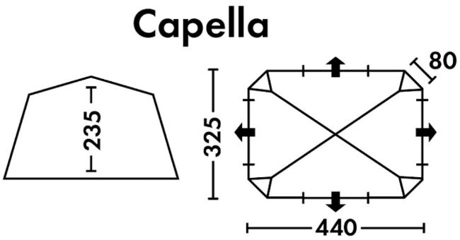 Шатер кемпинговый "Capella"  Синий/Серый