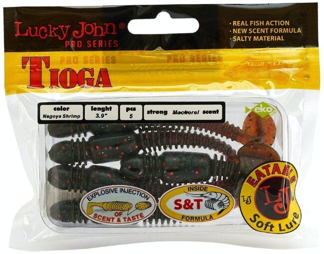 Виброхвост LUCKY JOHN Pro Series Tioga 3.9" 100мм #085 5шт/уп 140104-085 Виброхвост LUCKY JOHN Pro Series Tioga 3.9" 100мм #085 5шт/уп 140104-085