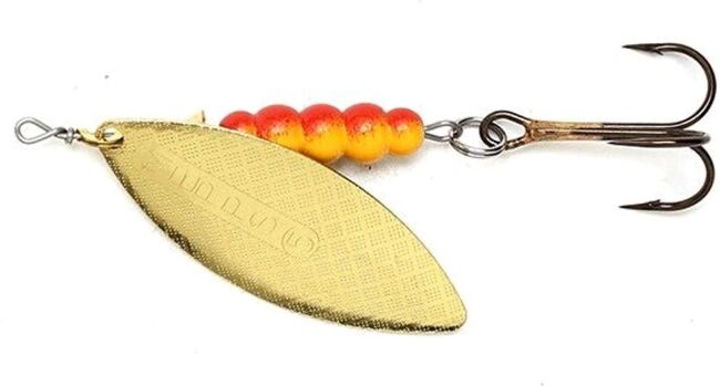 Блесна вращающаяся MEPPS Aglia Long OR (золото) №5 29г