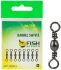 Вертлюжок FISH SEASON Barrel Swivel бочонок №12 14кг 10шт/уп 1707-12F Вертлюжок FISH SEASON Barrel Swivel бочонок №12 14кг 10шт/уп 1707-12F