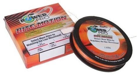 Плетёный шнур POWER PRO Bite Motion 150м 0.23мм 15кг оранж/черн