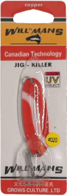 Блесна колеблющаяся GROWS CULTURE Will"mans Jig Killer 57мм 7гр #020 UV