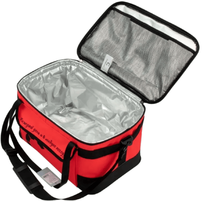Сумка изотермическая "СЛЕДОПЫТ - Red Line", 34 л, цв. коралловый PF-BI-RL06